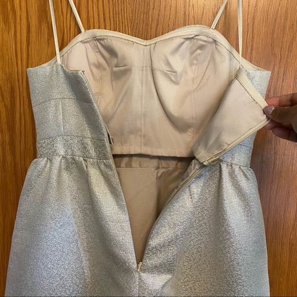 Champagne Cocktail Dress With Pockets - Picture 6 of 6